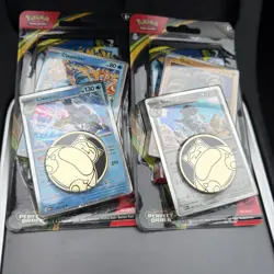 Pokemon TCG Perfect Order Blister 2 Pack Steelix & Clawitzer Sealed Promo Coin - Image 1