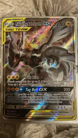 The Pokemon Company Pikachu & Zekrom GX SM168 TAG TEAM Promo Holo 240HP EN - Image 1
