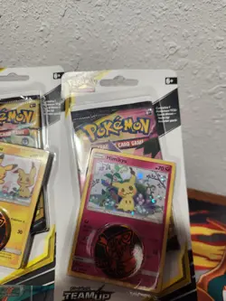 Pokemon TCG Team Up Single Checklane Blister Pikachu SM162 + Mimikyu SM163 - Image 5