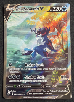 Pokemon Hisuian Samurott V GG51/GG70 Crown Zenith Galarian Gallery Full Art NM - Image 1