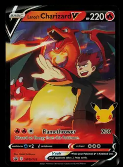 Lance's Charizard V SWSH133 Holo Promo Sword & Shield Promo Pokemon Near Mint - Image 1