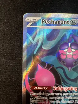 Pecharunt EX 085/064 Shrouded Fable Pokemon TCG Full Art Ultra Rare Holo NM - Image 2