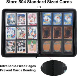 Black Side-Loading Trading Card Album: 504 Pockets of Protection - Image 5