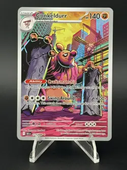 Conkeldurr #127/086 SV: Black Bolt Pokemon - Image 1