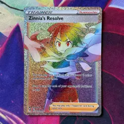 Zinnias Resolve 225/203 Evolving Skies Hyper Rainbow Rare ENGLISH Pokemon TCG - Image 1
