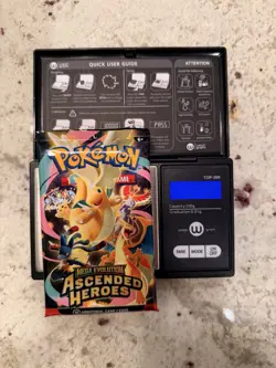 VERY HEAVY!! (22.70g) Pokemon Ascended Heroes– Factory Sealed Booster Pack! - Image 1