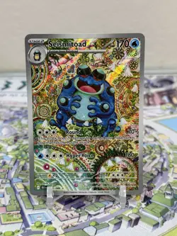 2025 Pokemon Scarlet & Violet Black Bolt Illustration Rare Seismitoad #105/086 - Image 1