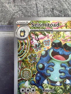 2025 Pokemon Scarlet & Violet Black Bolt Illustration Rare Seismitoad #105/086 - Image 4