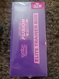 Pokemon Fusion Strike Elite Trainer Box Sealed Sticker On Wrap Mew - Image 2