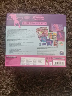 Pokemon Fusion Strike Elite Trainer Box Sealed Sticker On Wrap Mew - Image 5
