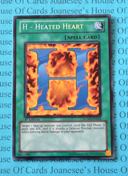 RYMP-EN023 H - Heated Heart Secret Rare Yu-Gi-Oh Card 1st Edition New NM - Image 1