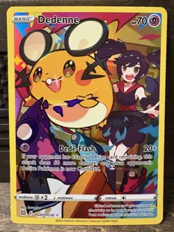 Dedenne TG07/TG30 Ultra Rare Brilliant Stars Pokemon Card NM - Image 1