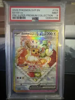 PSA 9 Eevee ex 174 Sv: Scarlet & Violet Promo Cards Holo - Image 1