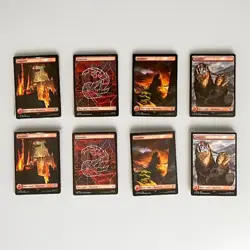 MTG Mountain Land Lot x8 Basic Lands Alternate Art Red Mana Base - Image 1