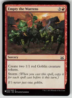 Empty the Warrens Common The List Reprints 015/065 MTG Near Mint 2020 - Image 1