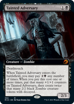 Tainted Adversary - Extended Art Light Play, English Magic the Gathering MTG Inn - Image 1