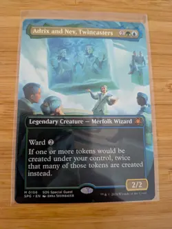 MTG Adrix And Nev Twincasters (Borderless) 0156 Secrets of Strixhaven M/NM - Image 1
