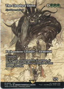 MTG: Final Fantasy: Through the Ages: Showcase The Cloudsea Djinn: LP Condition - Image 1