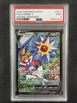 Pokemon Card PSA 9 Starmie V Astral Radiance Full Art 2022 SWSH TG13/TG30 - Image 1
