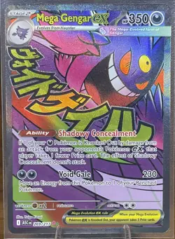 Pokemon TCG - Mega Gengar EX - Mega Attack Rare Full Art Holo 269/217 - Image 1