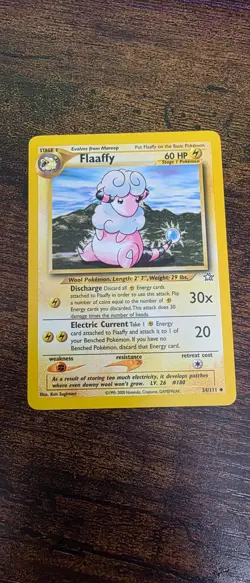 Flaaffy 34/111 Uncommon Neo Genesis Pokemon Lightly Played - Image 1