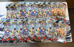POKEMON SLEEVED & SEALED SCARLET & VIOLET STELLAR CROWN BOOSTER PACKS (X21) - Image 1