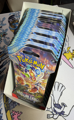 POKEMON SLEEVED & SEALED SCARLET & VIOLET STELLAR CROWN BOOSTER PACKS (X21) - Image 2