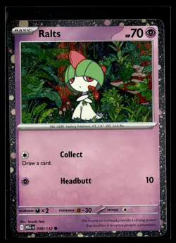 Ralts 058/132 Mega Evolution Common Fall 2025 Collectors Chest Cosmo Promo - Image 1