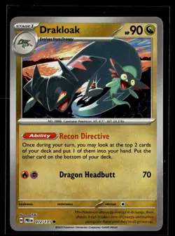 Drakloak 072/131 Prismatic Evolutions MASTERBALL Common Pokemon - Image 1