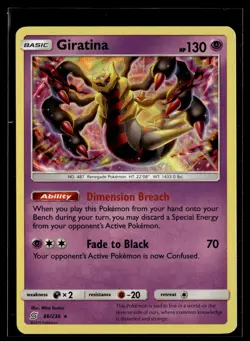 Giratina 86/236 Unified Minds Rare Holo Pokemon - Image 1