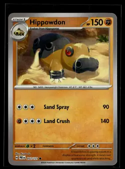 Hippowdon 053/131 Prismatic Evolutions POKEBALL Common Pokemon - Image 1