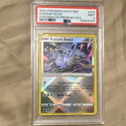 Pokemon Radiant Eevee Promo Holo SWSH230 PSA 9 2022 Sword & Shield - Image 1