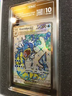 2023 Pokemon Svi EN-Scarlet & Violet Gyarados #225 EX Ultra Rare TAG 10 Gem Mint - Image 5
