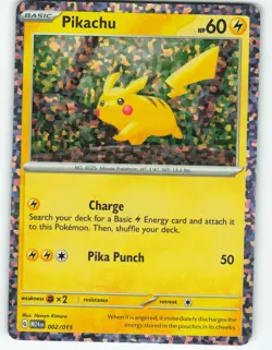 Pikachu - Confetti Holo - 2/15 McDonalds Promo - Pokemon TCG - 2024 - Image 1