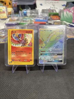 Pokemon Tcg Ho-oh Bundle Wotc Ho Oh 52 And Ho Oh Gx Sm80 Very Clean Copies - Image 1