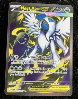 Mega Absol ex 161/132 Me01: Mega Evolution Holo Pokemon Ultra Rare NM - Image 1