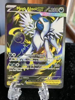 Mega Absol ex 161/132 Me01: Mega Evolution Holo Pokemon Ultra Rare NM - Image 3