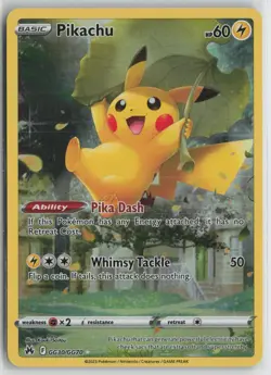 Pikachu GG30/GG70 Holo Crown Zenith Galarian Gallery Pokemon NM - Image 1