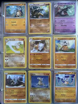 Pokemon Card Species Set Lot - 9x Unique Cards / Cubone Family - Image 1