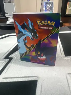 HUGE Pokemon Mega Charizard Mini Binder FULL of Cards!! Huge Value!!$$ 60 cards - Image 1
