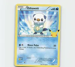 Pokemon McDonalds Oshawott Non Holo 25th Anniversary Promo Card 21/25 - Image 1