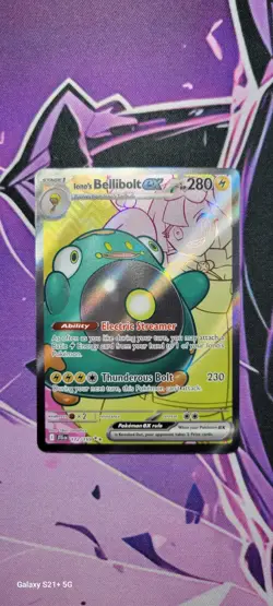 Bellibolt EX Pokemon tcg card JTG Journey Together Illustration UR SIR IR #172 - Image 2