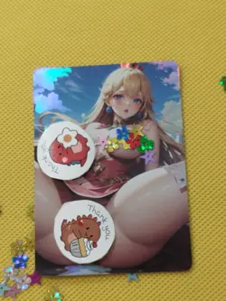 Princess Peach GODDESS Holo sexy Waifu Beauty Anime Card - Image 2
