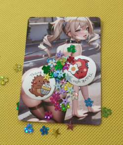 Barbara GENSHIN Impact Goddess Anime Waifu ACG Holo Card - Image 2
