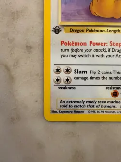 Dragonite 4/62 Fossil Holo 1st Edition WOTC 1999 Pokemon Card - Image 4