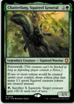 Chatterfang, Squirrel General 209 Mythic Commander: Bloomburrow Near Mint - Image 2