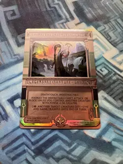 Foil Rhonas the Indomitable NM Unplayed Masterpiece Series Amonkhet Invocations - Image 3
