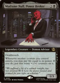 Madame Null, Power Broker (Extended Art) FOIL 265 TMT TMNT NM - Image 1