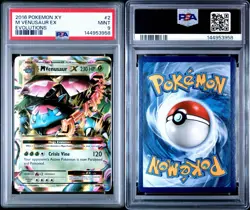 2016 Pokemon XY Evolutions M Venusaur EX #2 PSA 9 MINT - Image 3