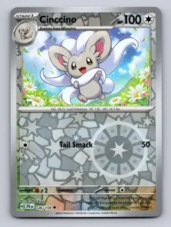 CINCCINO 126/159 UC JOURNEY TOGETHER POKEMON REVERSE HOLO NM - Image 1